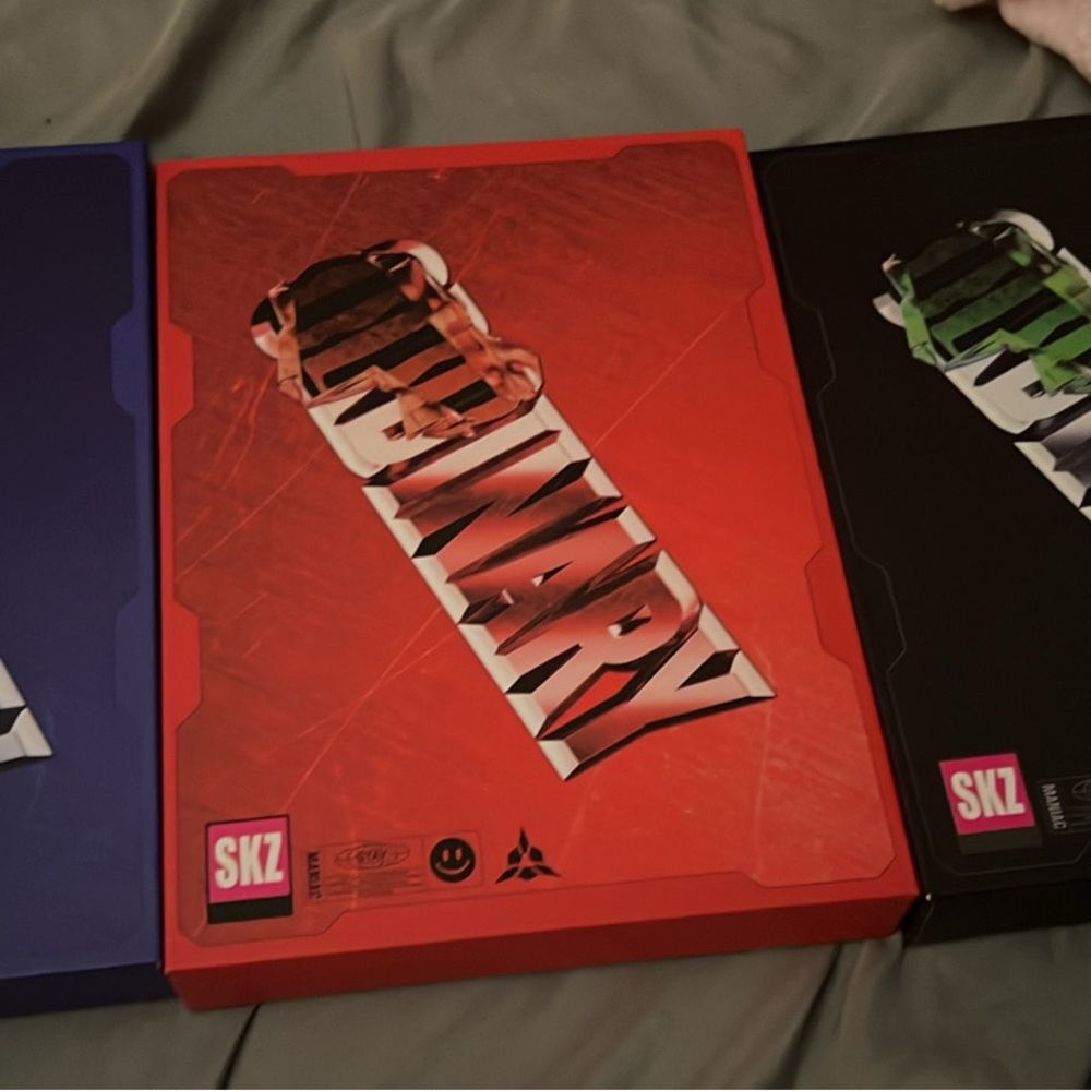 Red, Blue, and Black Electronics Set